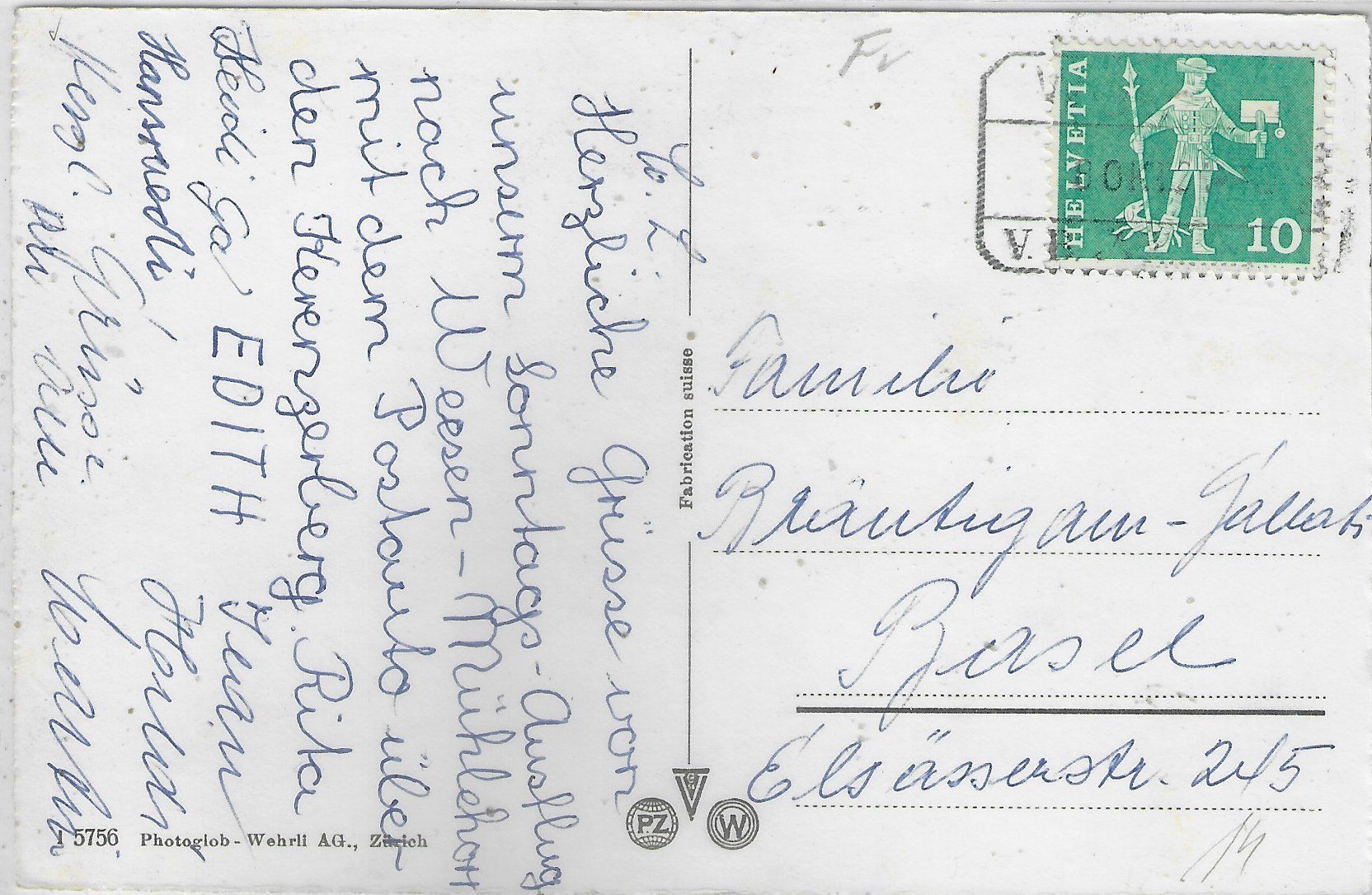 Cartes postales: Weesen - Generalansicht – D'occasion à Ettingen par Kartenplanet 1