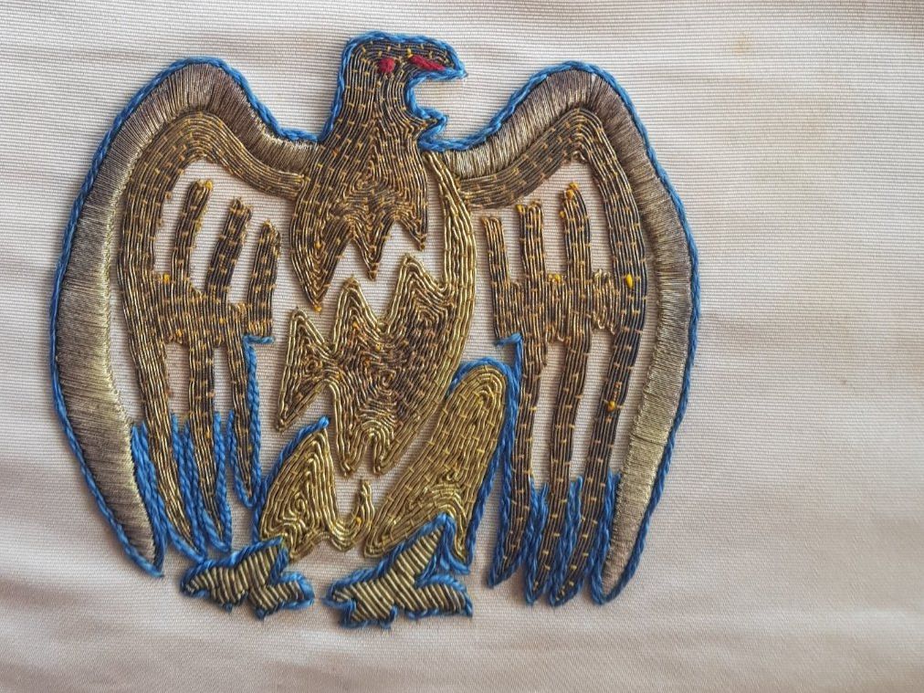 Bandiere: Trompetenbanner Seide 1940er – Usato da Mörschwil venduto da antiksalon21 4