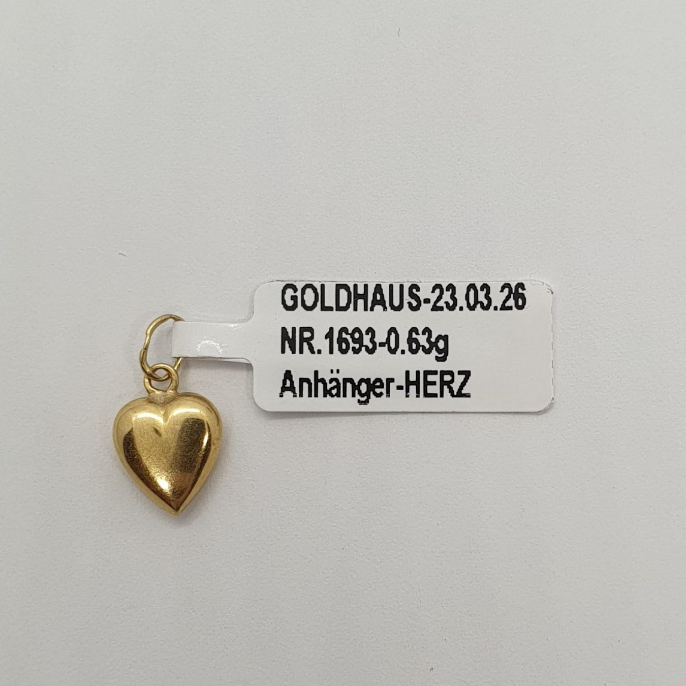 Ciondoli: Echt 18K Gold - Herz Anhänger – Usato da Luzern venduto da Goldhaus-Luzern 3