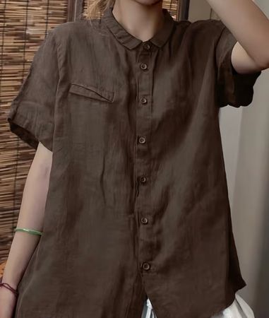 Chic Cardigan-Camicia di cotone-tg M/L-nuovo