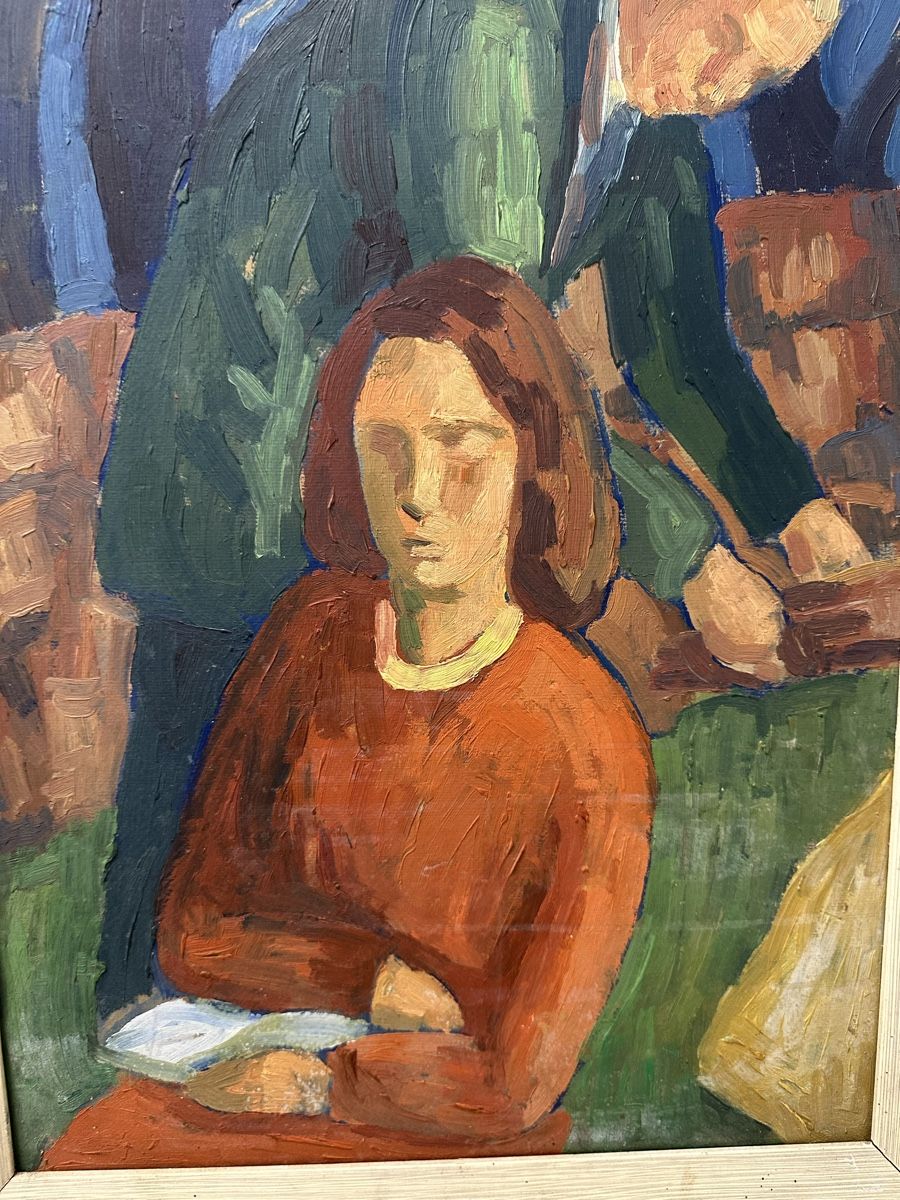Dipinti: Expressionismus Gemälde Mann und Frau Portrait – Usato da Ebikon venduto da Gaenggeliwaar 1