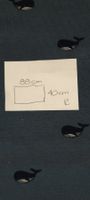 Jersey Stoff mit kleinen Walfischen blau 88x40cm