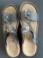 Rieker Sandalen Gr. 41 silber metallic, Sommer-Schuhe 