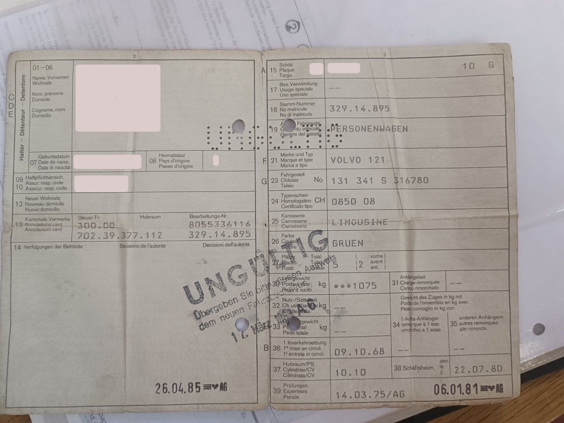 Volvo Automobili: Volvo Amazon 121 B20 modèle 1969 – Usato da St-Ursanne venduto da Nounouche 9
