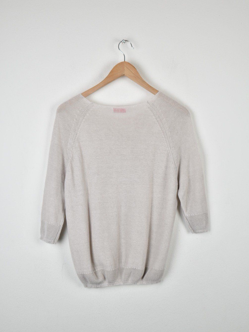 Maglioni & Felpe: handknit Kurzarm Pullover, beige, Gr.S, 100% Leinen – Usato da Nürensdorf venduto da 2ND_STORY 2