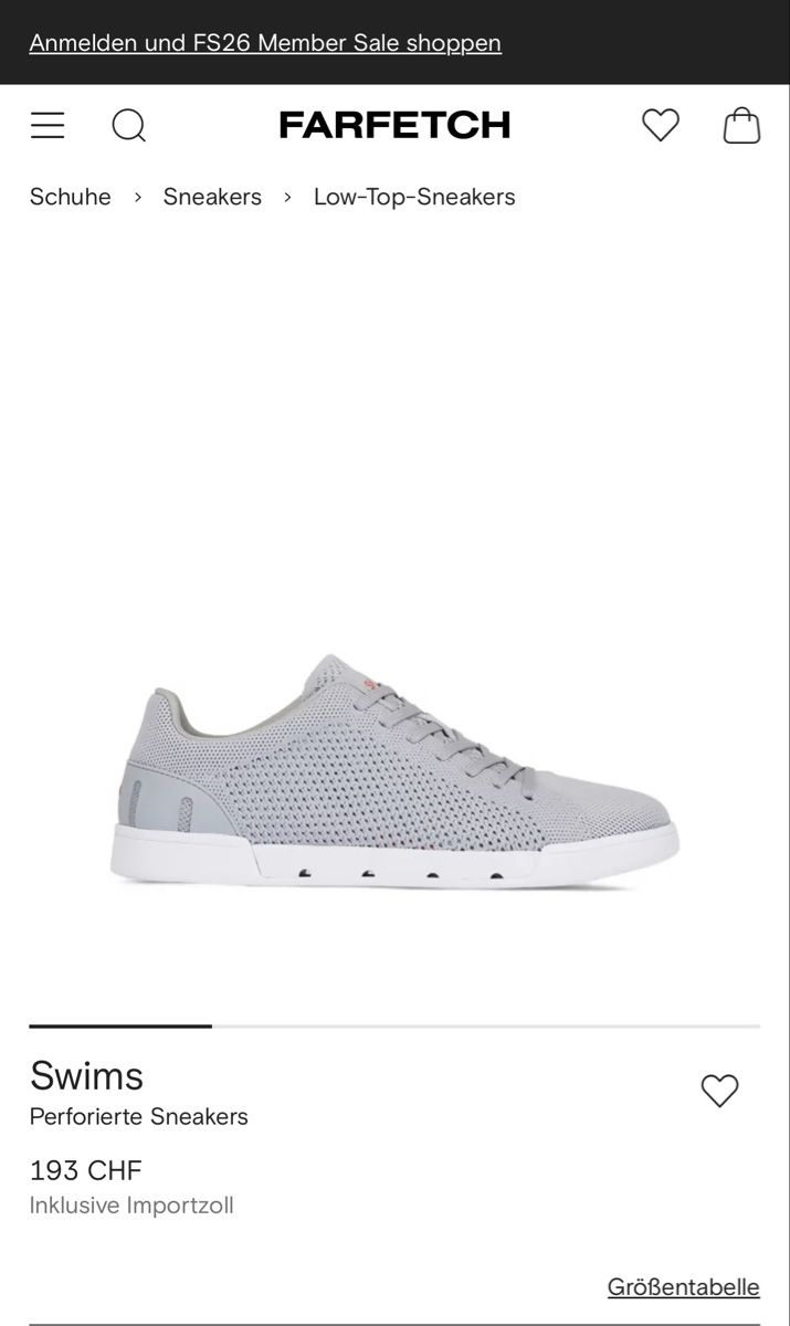 Scarpe da uomo: Swims Perforierte Sneakers – Usato da Basel venduto da La.Bonne.affaire