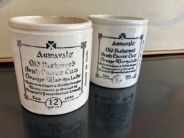 2x IRISCH MARMALADE Töpfe, extrem alt, für Stifte, Küche etc