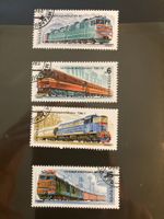 Sowjetunion 1982 Lot Lokomotiven gestempelt