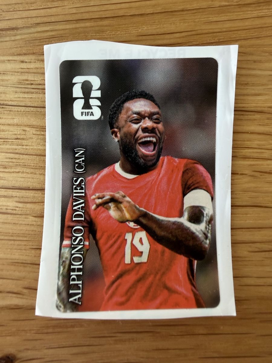 Panini Sammelbilder & Trading cards: Panini WM 2026: Alphonso Davies Coca-Cola Sticker – Neu (gemäss Beschreibung) aus Untersiggenthal von franziskaundyves