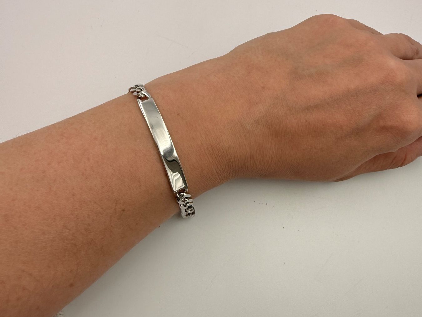 Bracciali & Braccialetti: ID-Bracelet Figaro Silber 925 21cm – Usato da Zug venduto da gold.schmuck 2
