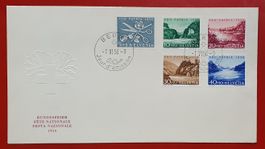 Pro Patria 1956 FDC , französisch, ohne Adresse