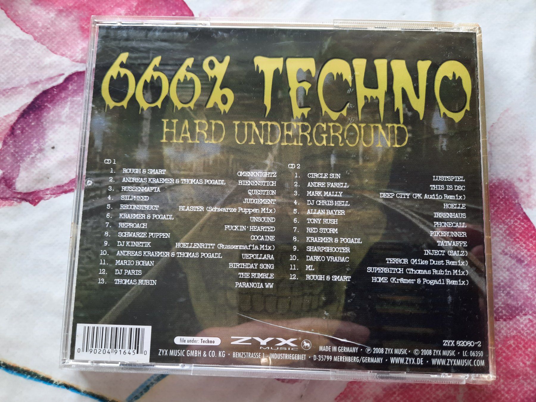 CD: CD 666% Techno Hard underground – Usato da Pully venduto da bro_n52j 1