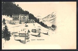AK Leysin, Sanatorium im Schnee
