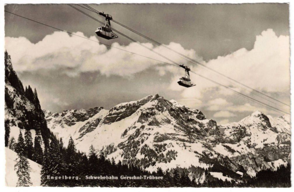 Cartoline postali: Engelberg - Luftseilbahn Gerschnialp--Trübsee – Usato da Binningen venduto da Mountainrider