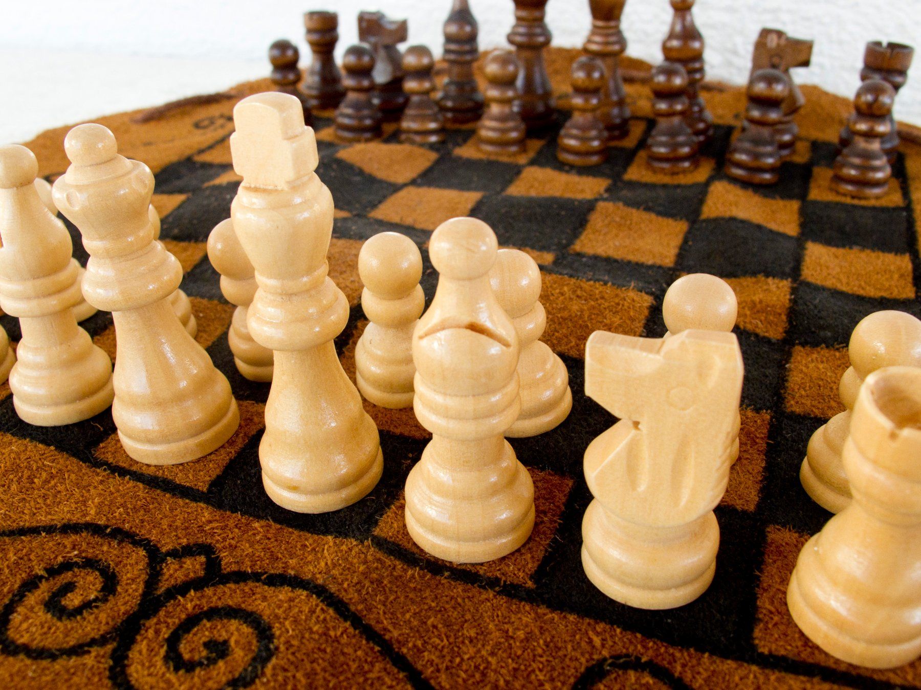 Giochi: SCHACHSPIEL IM LEDERBEUTEL – Usato da Blauen venduto da wosonst 4