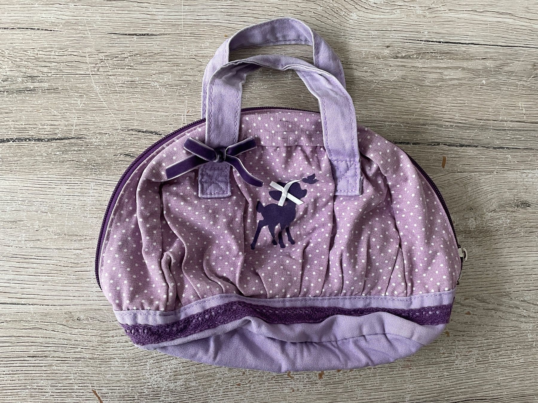 Kindertaschen: Tasche - mädchen - violett - stoff – Gebraucht aus Neftenbach von Justine76
