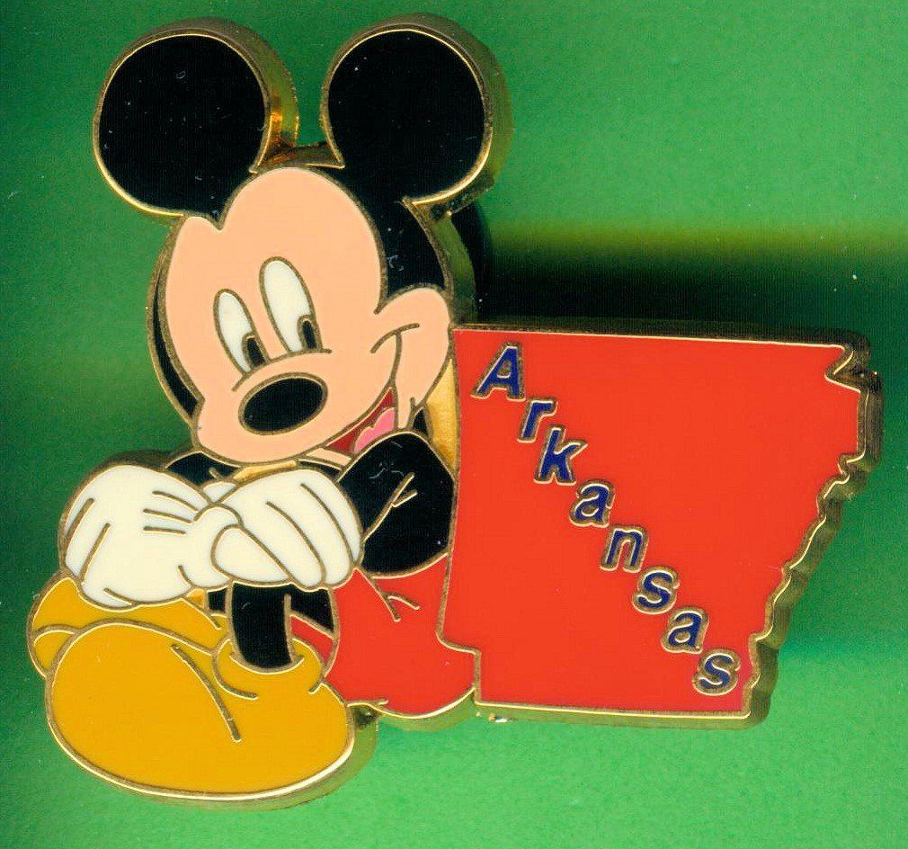 Disney Placchette & Badge: DISNEY  Mickey Maus  ARKANSAS – Usato da Winterthur venduto da Sammleroase