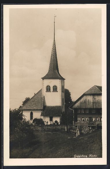 Ansichtskarten: AK Guggisberg, Kirche – Gebraucht aus Berlin von bartko-reher