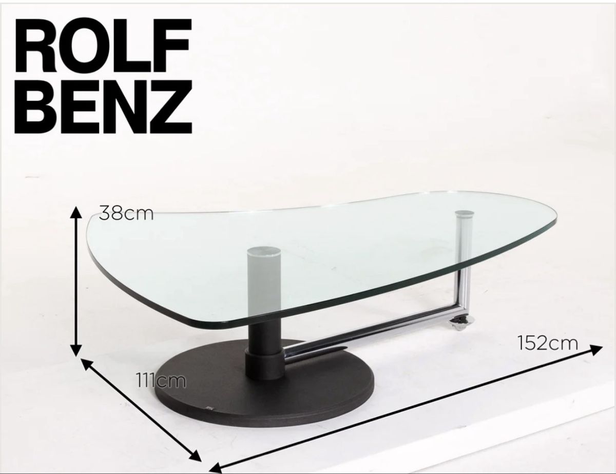 Tische: Rolf Benz Design Couchtisch Glastisch – Gebraucht aus Zürich von wei_s9dz 5