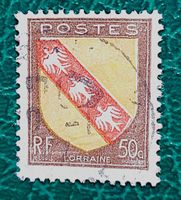 Frankreich 1946 Marke aus der Serie Wappen