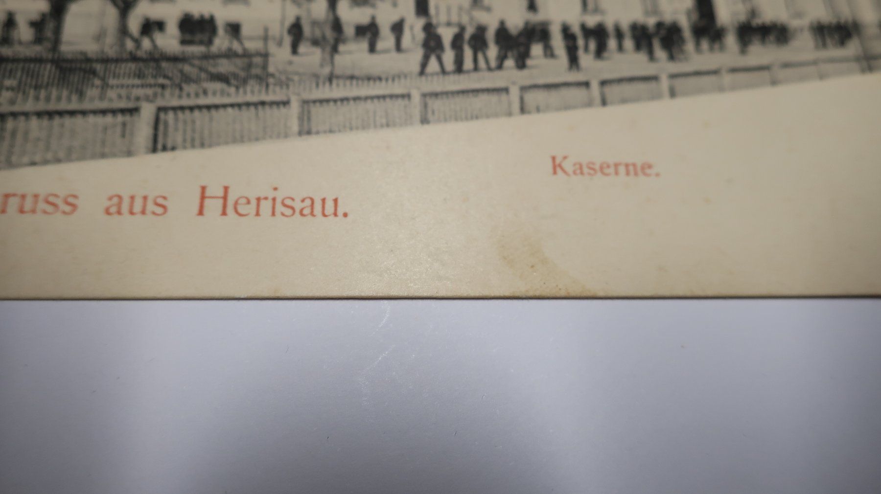 Cartoline postali: Gruss aus Herisau  Kaserne  1914 – Usato da Cormoret venduto da Pascalll2001 2