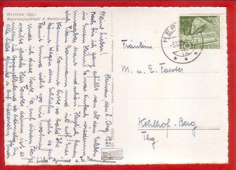 Cartoline postali: HERISAU, MARKTPLATZ, MARKT, CAMIONS, GROSSFORMAT – Usato da Grüningen venduto da Kartenlaube 1