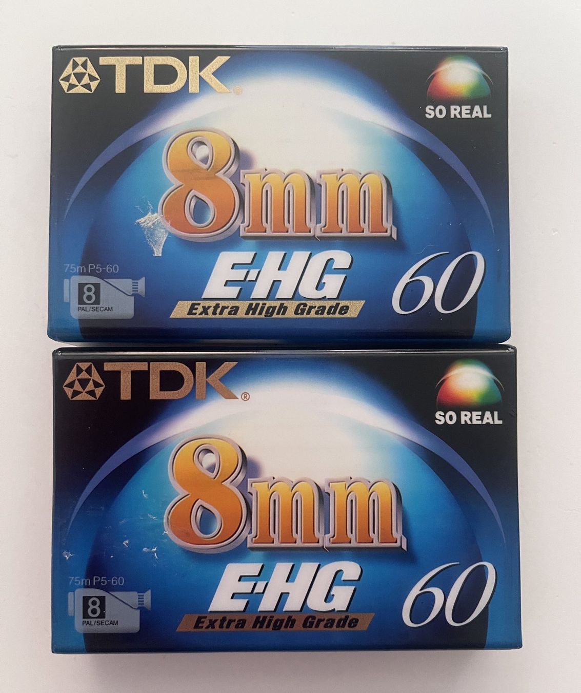 Cassette vuote: TDK Video 8 E-HG Pal 60 2 Stck. – Nuovo e nell'imballaggio originale da Binningen venduto da Steffisboerse