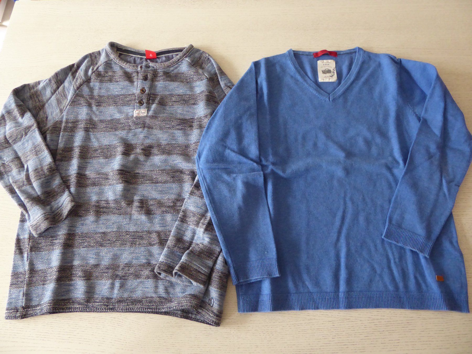 Zara Pulls et sweat-shirts: 2 coole Pullover Gr.146-152 Zara s.Oliver blau gestreift – D'occasion à Zürich par Sunflower.15