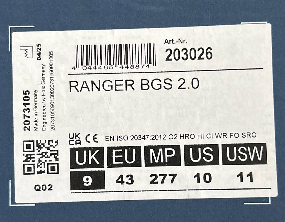 Haix Scarpe da uomo: Haix Ranger BGS 2.0 NEU!!!! – Usato da Güttingen venduto da Tg_135367 4