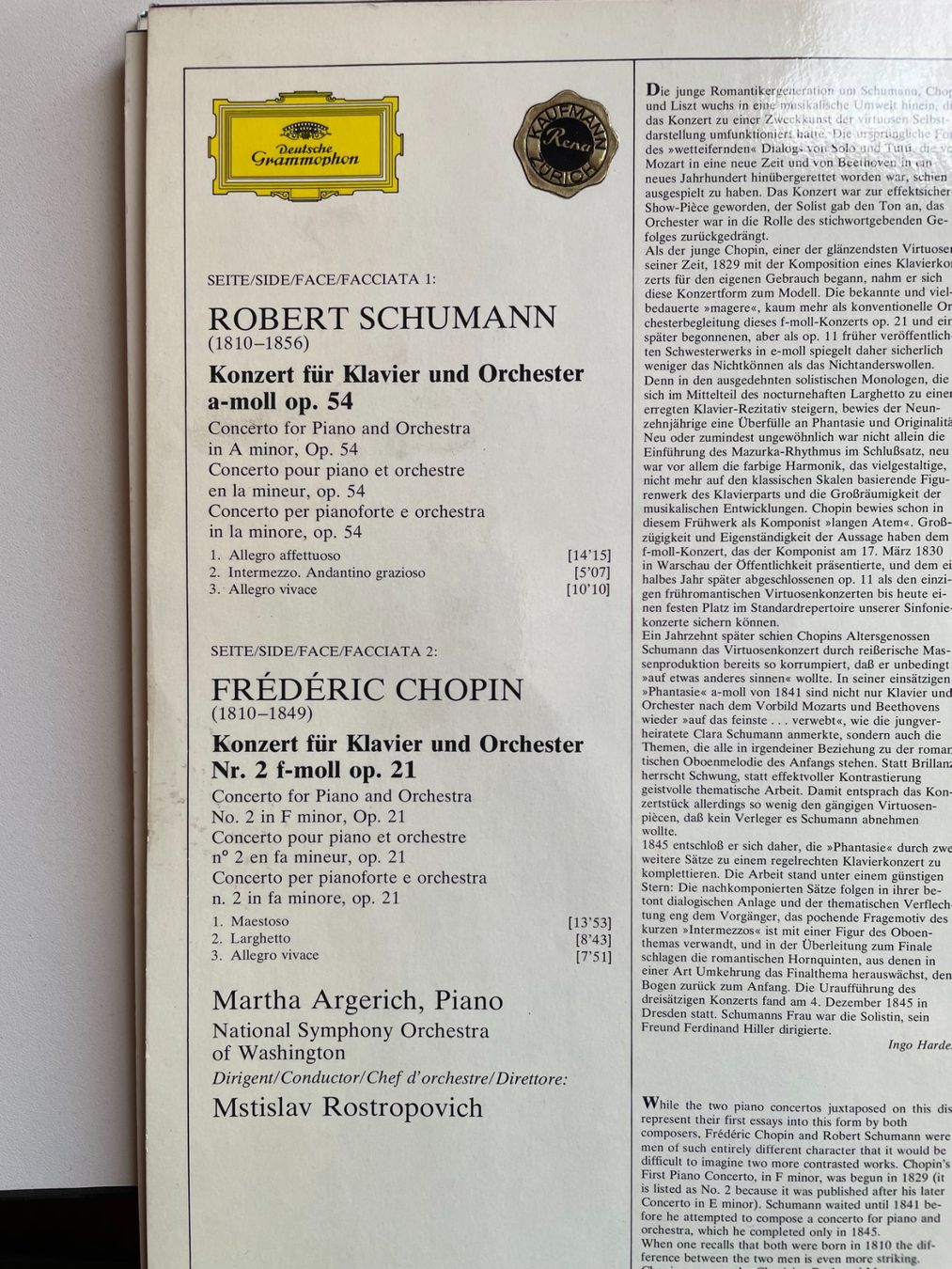 Dischi in vinile: 8 LP Grosser Klassiker - deutsche Grammaphon – Usato da Appenzell Steinegg venduto da Wurzlers 5