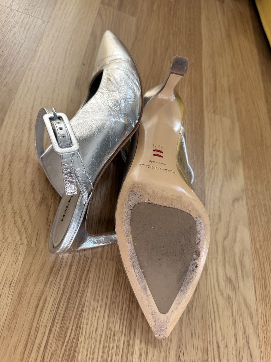 Scarpe da donna: Halmanera Slingpumps Silber, Gr. 39.5 - Sommer! – Usato da Zürich venduto da Ambika01 3