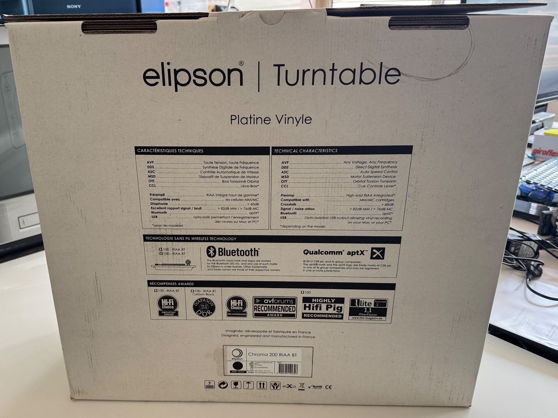 Giradischi: Elipson CHROMA 200 - RIAA BT Bluetooth – Nuovo e nell'imballaggio originale da Mont-sur-Lausanne venduto da Sebouille 3