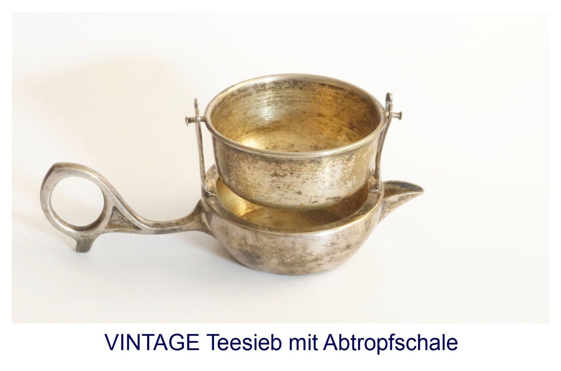 Elettrodomestici da cucina: VINTAGE Teesieb m. Abtropfschale – Usato da Flamatt venduto da samowarow