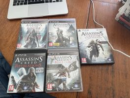 Lot 4 jeux PS3 Assassin’s creed 