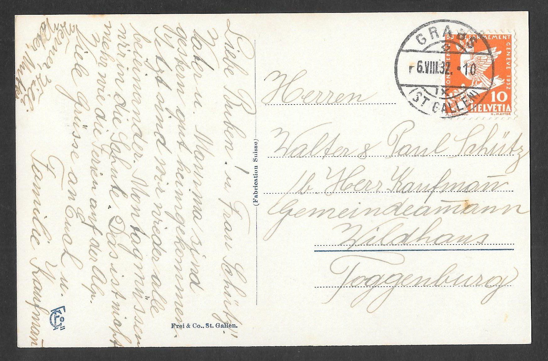 Cartoline postali: Buchs Teilansicht mit Werdenberg – Usato da Olten venduto da clotaldi 1