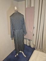 Morgenmantel H&M gestreift dunkelgrün weiss Grösse S