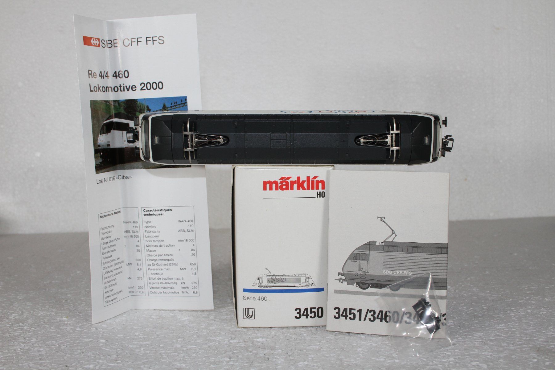 Märklin Modellini di ferrovie: Märklin 3450 SBB Re 460 Ciba – Usato da Triesen venduto da gleis8 5