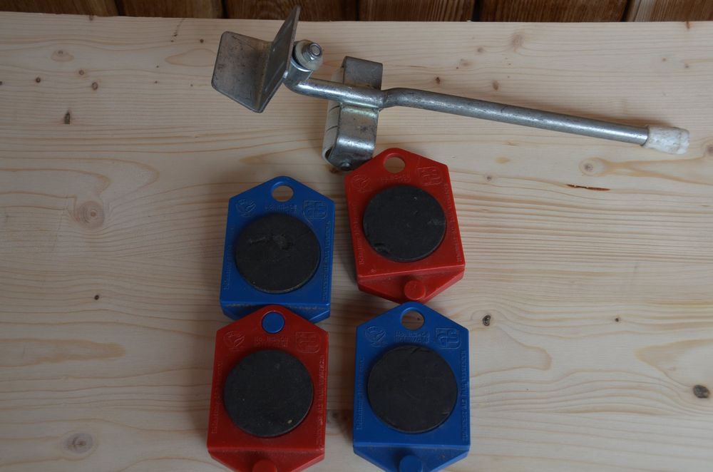 Produktbild von Türheber 360° – Möbelheber Mit Fußpedal, Max. 100 Kg Hubkraft, Hubhöhe 60 Mm, Für Zimmertüren (33 Cm)