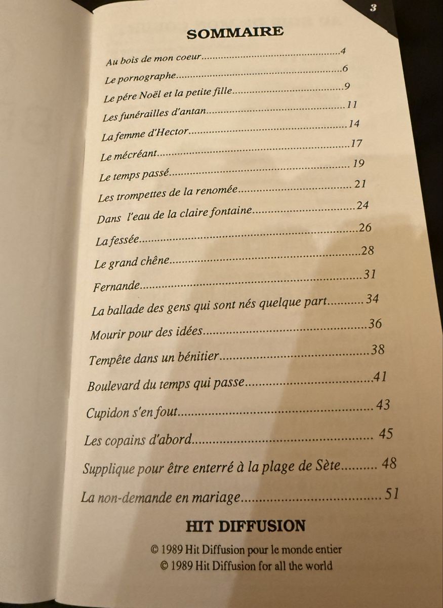 Libri: Georges Brassens/Songbook/20 Hits – Usato da hunzenschwil venduto da Oldipark 1