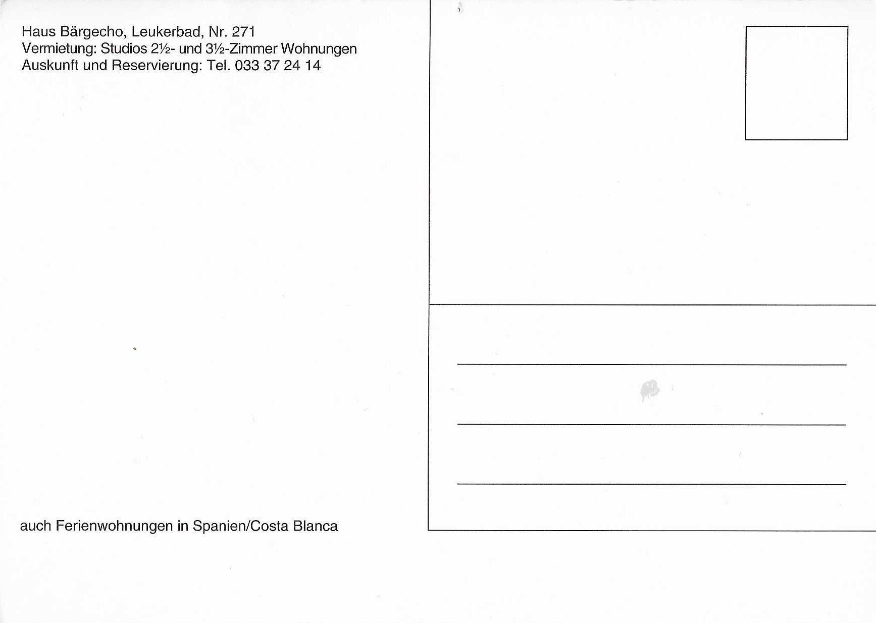 Cartoline postali: Haus Bärecho Leukerbad Nr. 271 VS – Nuovo (secondo la descrizione) da Rothrist venduto da Stranglehold 1