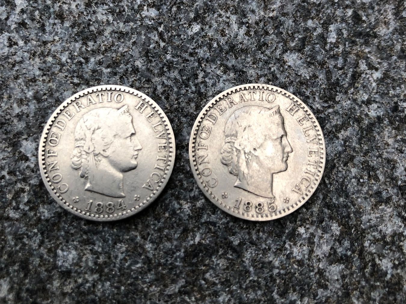 Tutti le monete: 20 Räppler Jg. 1884, 1885 – Usato da Stüsslingen venduto da famapa71 1