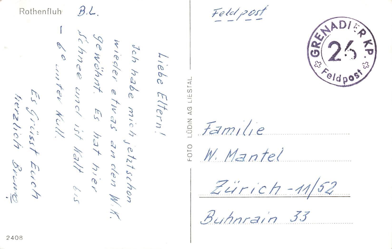 Cartoline postali: Rothenfluh – Usato da Biasca venduto da Blenio71 1