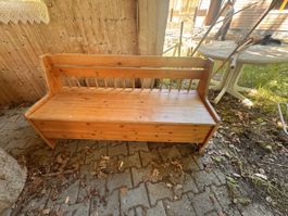 Sitzbank mit Stauraum, Shabby Chic