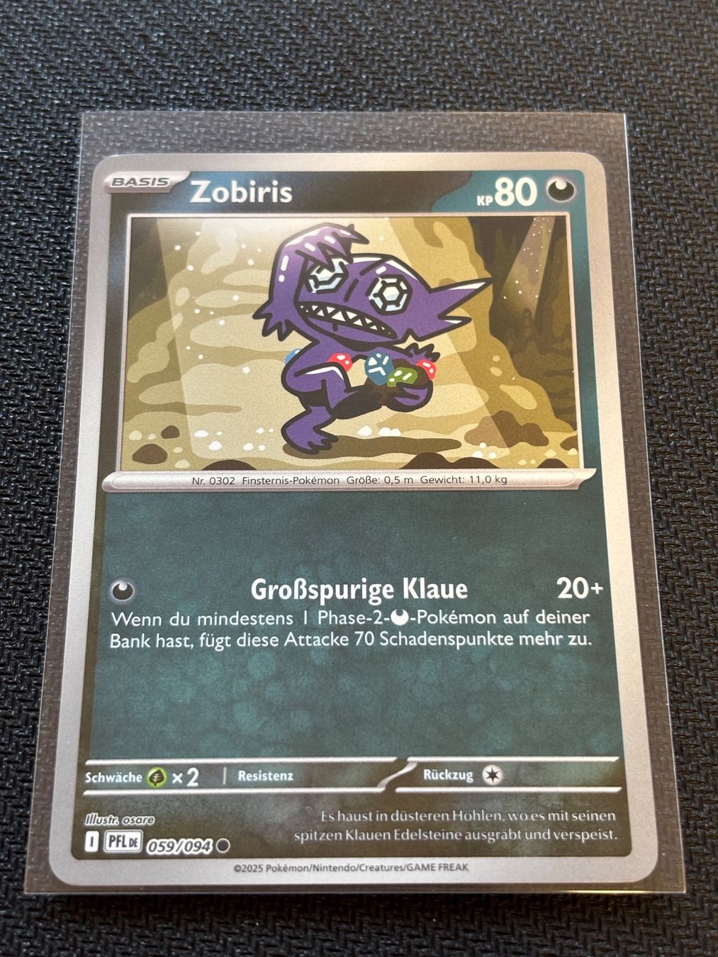 Pokémon Sammelbilder & Trading cards: Zobiris (PFL 059) Reverse Holo - Fatale Flammen - DE – Neu (gemäss Beschreibung) aus Hergiswil NW von Feybyen