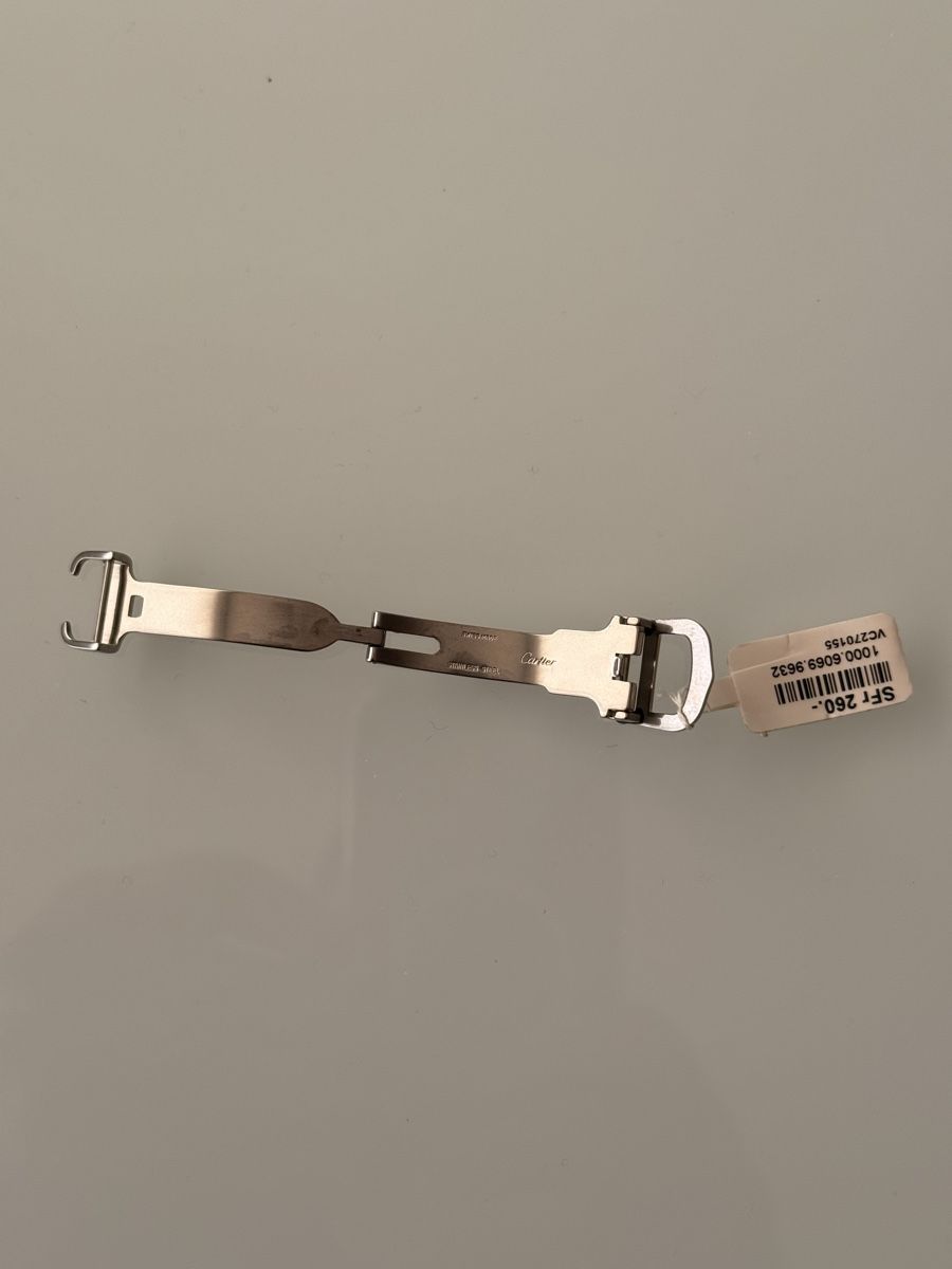 Cartier Deployant in steel 12mm NEW OLD STOCK (Neu (gemäss Beschreibung ...