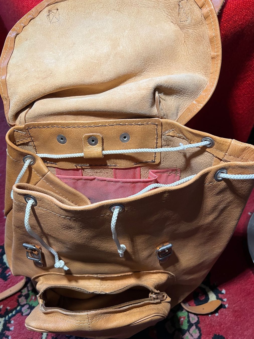 Rucksäcke: Rucksack aus Leder hellbraun – Neu (gemäss Beschreibung) aus Wil SG von sunset63 5