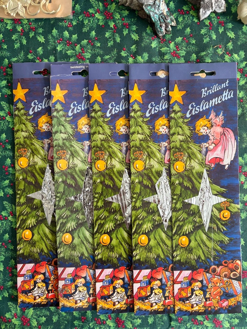 Tutte le decorazioni: Eislametta Brillant 5 Stück – Nuovo e nell'imballaggio originale da Luzern venduto da Lampion