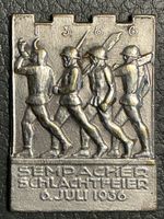 Sempacher Schlachtfeier 1936: Seltene Anstecknadel Schweiz!