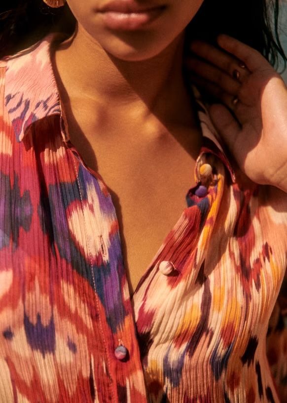 Sezane Camicette: Sézane Bluse Hemd Seide Viscose Gr.34 – Usato da Genève venduto da sunandwind 1