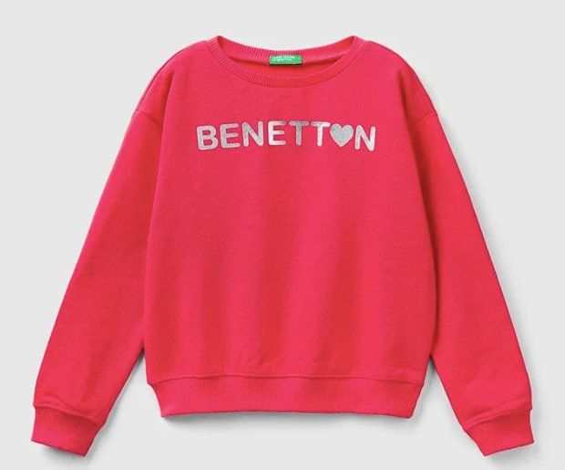 Maglioni & Felpe: BENETTON Sweatshirt Pink / Grösse 140 / NEU – Nuovo e nell'imballaggio originale da Oensingen venduto da ErsteSahne.